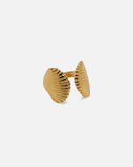 Muschel Ring offen Gold von KOHO