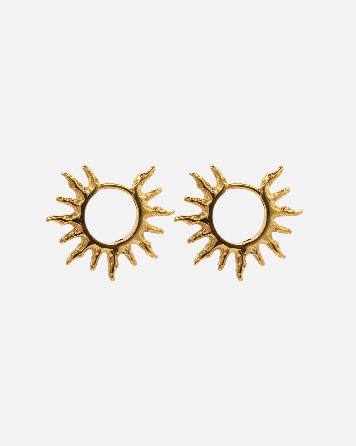 Hoops Sonnenform Gold Wasserfest Edelstahl