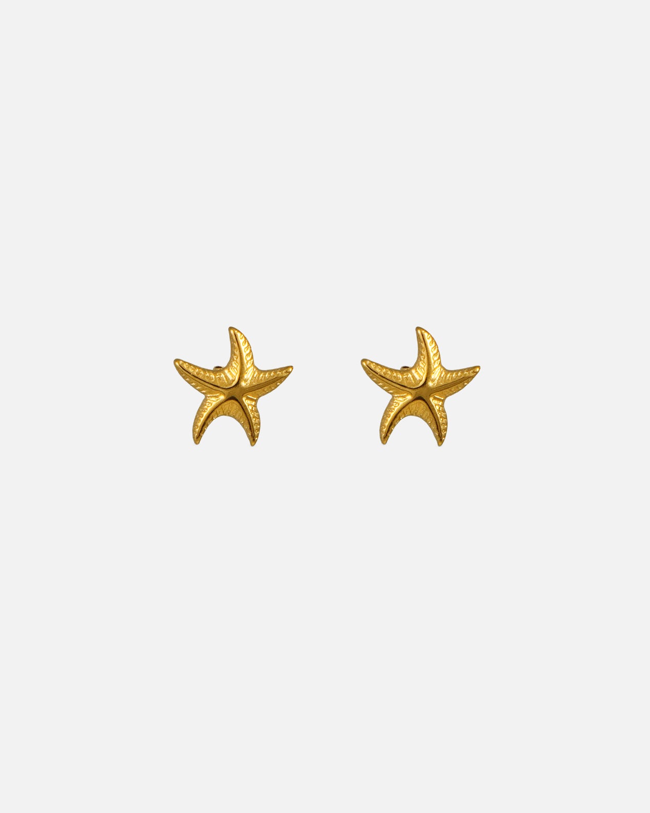 Starfish Studs Gold aus 18K vergoldetem Edelstahl mit Seestern-Design