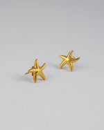 Starfish Studs Gold aus 18K vergoldetem Edelstahl mit Seestern-Design