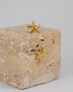 Starfish Studs Gold aus 18K vergoldetem Edelstahl mit Seestern-Design