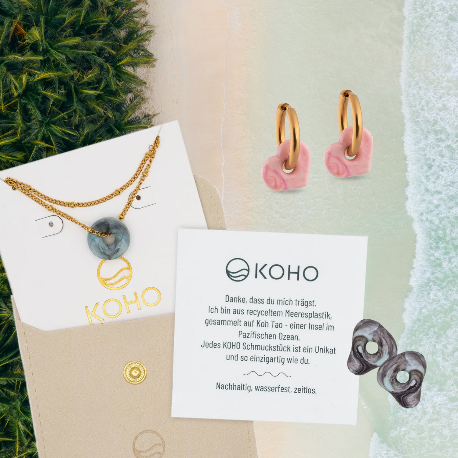 KOHO Bundle Übersicht mit Creolen, Charms und Halsketten