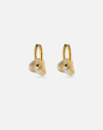 KOHO Hoops Gold mit goldenem Nalea Charm Anhänger aus Meeresplastik